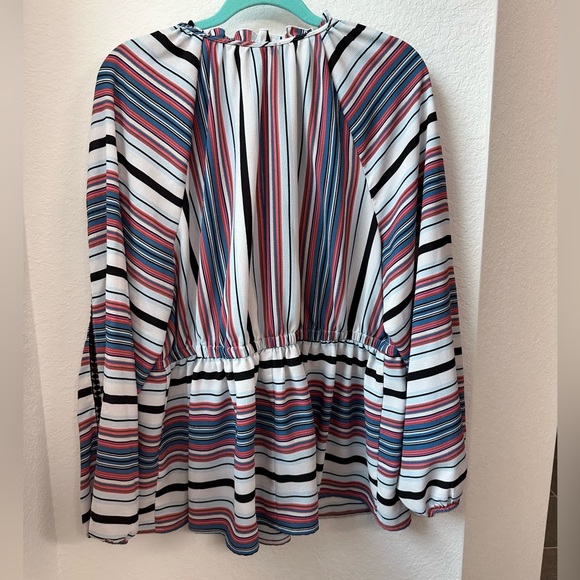 Stripped dressy blouse - Picture 3 of 3